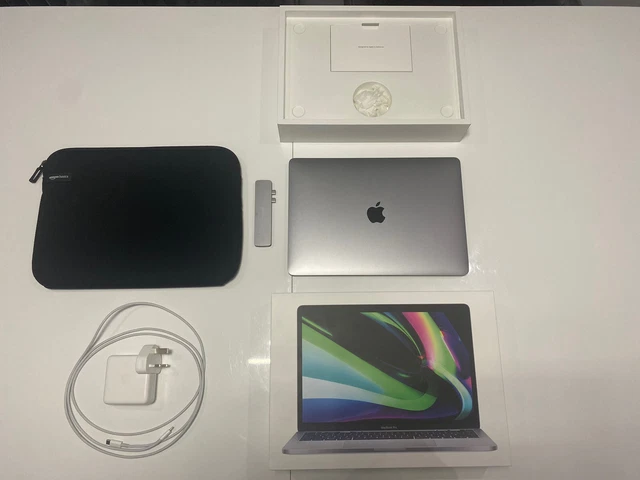MacBook Pro, 2020, 13-inch, M1, 16GB RAM, 256GB SSD.