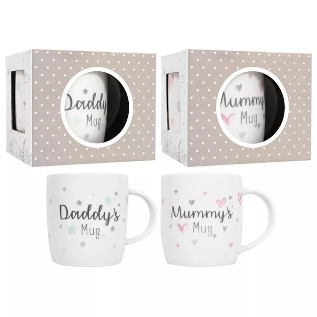 Mummy Daddy Mug Gift Set - Mummy Mug - Daddy Mug - New Parents Gift