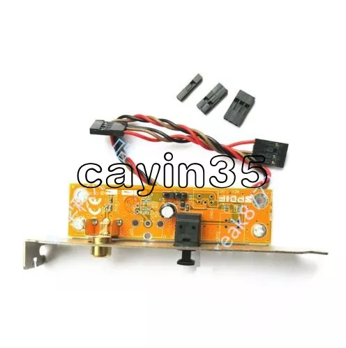SPDIF Optical and RCA Out Plate Cable Bracket for ASUS Gigabyte MSI Motherboard