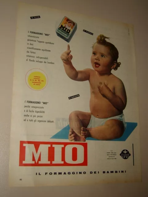 FORMAGGINO MIO LOCATELLI Bambini=Anni  '50=Pubblicita=Advertising=Werbung=654 EUR 4,99 - PicClick IT