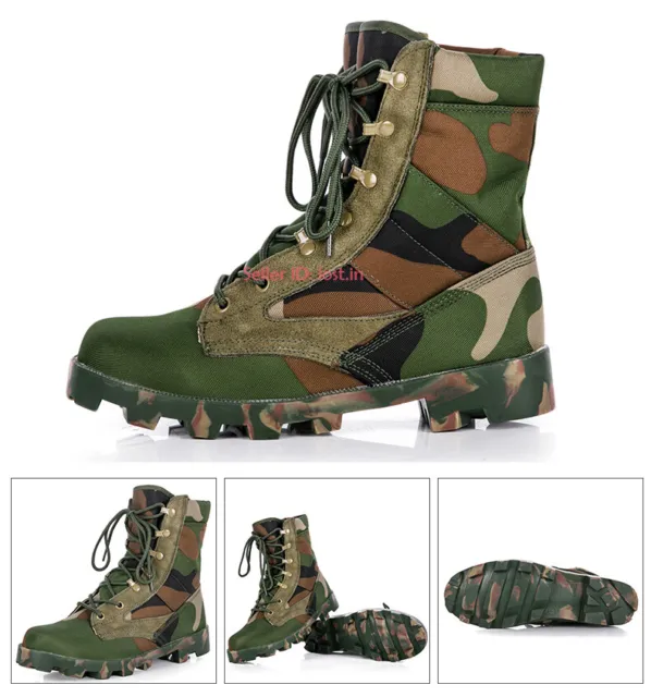 Mens Outdoor Tactical Boot Military Army Combat Patrol Work Boots Hunting Shoes