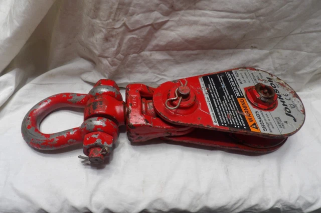 Johnson 8 Ton Snatch Block 6" Pulley 5/8"-3/4" Wire Rope SB8S6BS