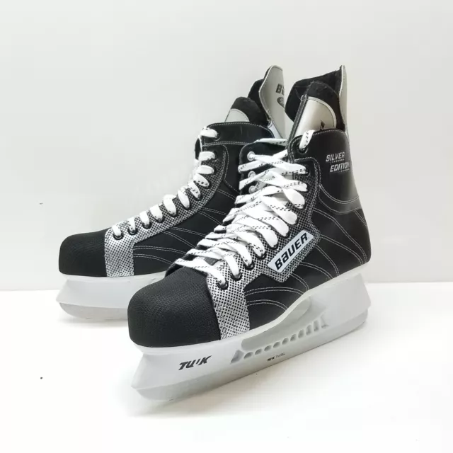 Bauer Supreme Silver Edition Men's Black/Gray Ice Hockey Skates Size 11R