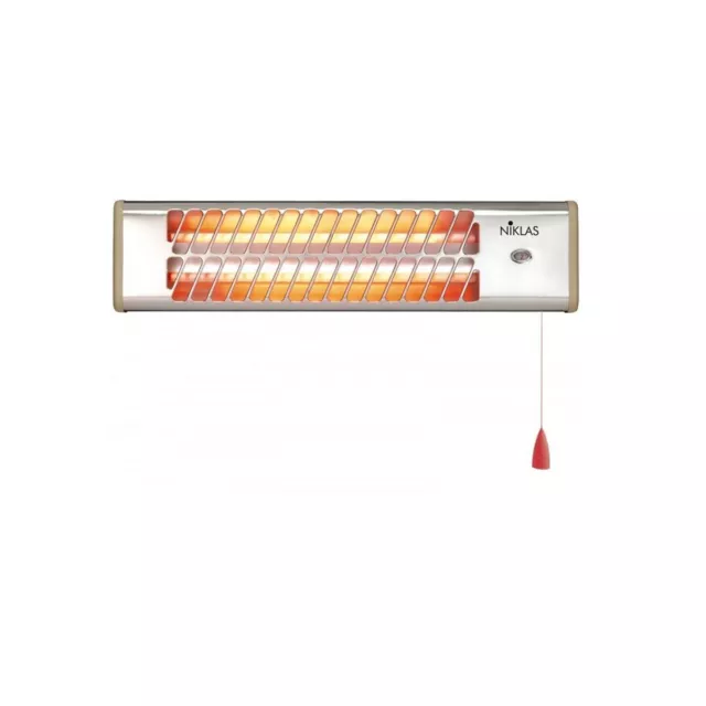 Reglette infrarouge Quartz 1200W NIKLAS chauffage mural intérieur et extérieur