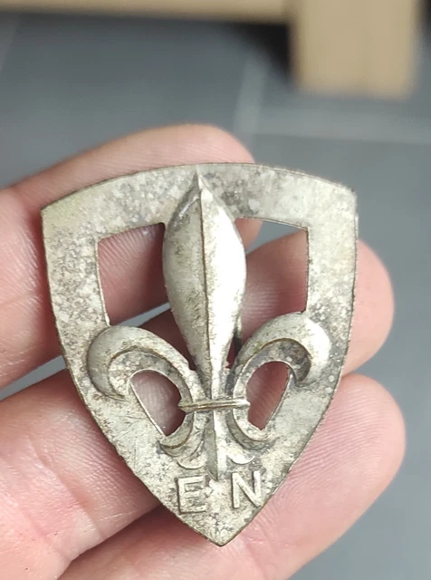 Broche Ancienne XIXe Siècle En Or 18k - Motif Fleur De Lys - Exceptionnelle Et D'origine Française