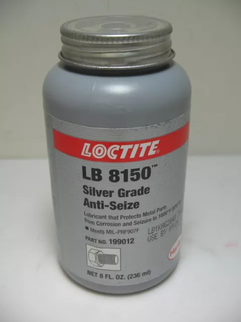 NEW Loctite LB 8150 Silver Grade Anti-Seize #199012 8 fl oz MEETS MIL-PRF-907H
