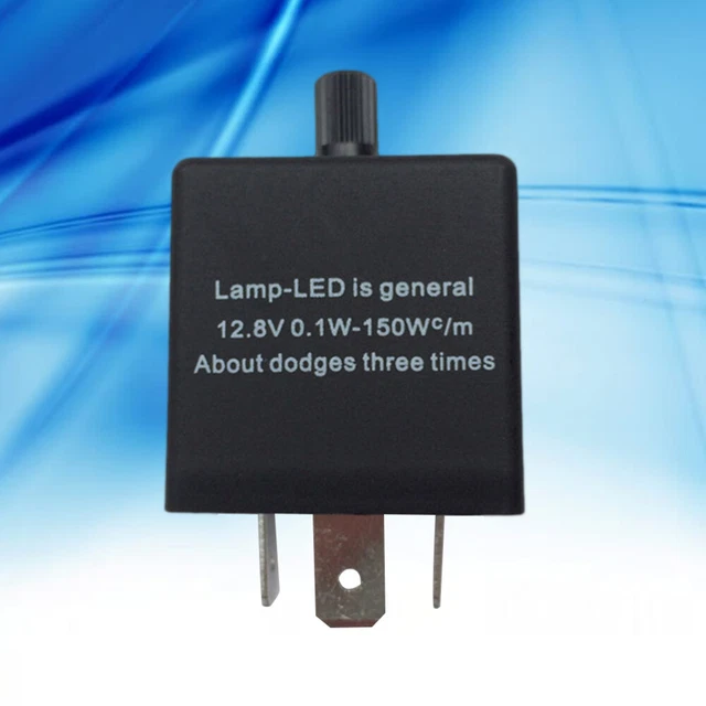 VGOL 2 relè lampeggiatori a LED a 3 pin, 12 V, per moto, indicatori di direzione LED, relè lampeggiante, compatibile con scooter e moto GY6-125