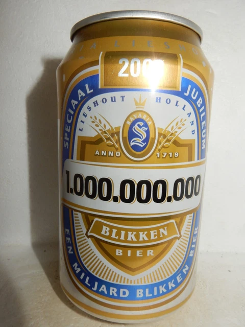 2008 BAVARIA  1000.000.000 Blikken Beer can from HOLLAND (33cl) Empty !!