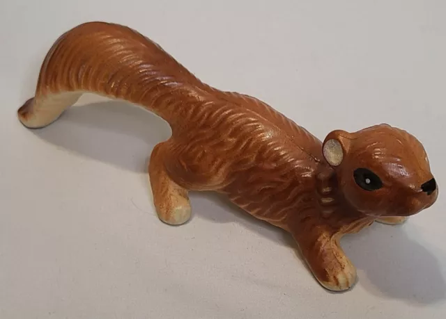 Vintage Ceramic Squirrel Figurine Long Outstretched Tail (Japan)