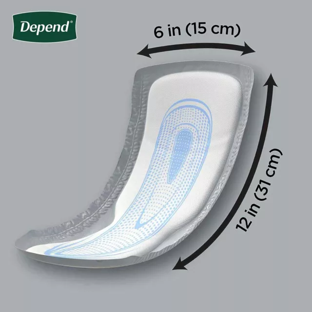 DEPEND INCONTINENCE GUARDS/INCONTINENCE Pads for Men/Bladder Control ...