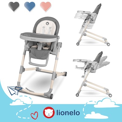 Lionelo Cora Chaise Haute Bebe Chaise Bebe Table Pliage Facile Double Plateau Eur 129 99 Picclick Fr