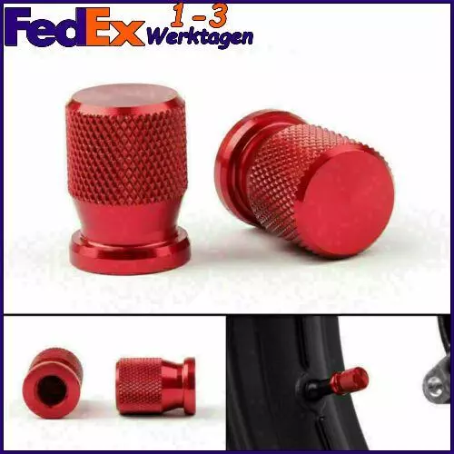 Tappi valvole CNC tappi valvole pneumatici ROSSO adatti per Yamaha YZ85 2002-2011 E1
