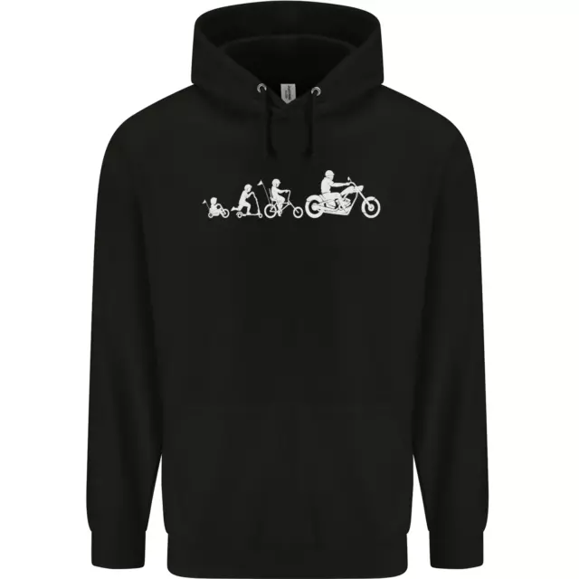 Evolution Moto Motociclista Bambini Felpa con Cappuccio