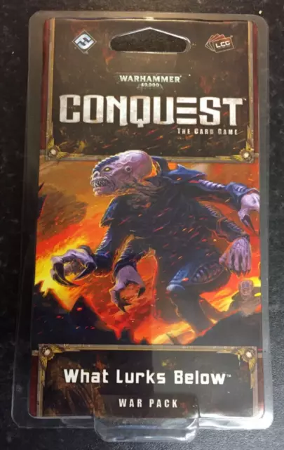 Warhammer 40k CONQUEST Card Game Expansion WHAT LURKS BELOW War Pack GW