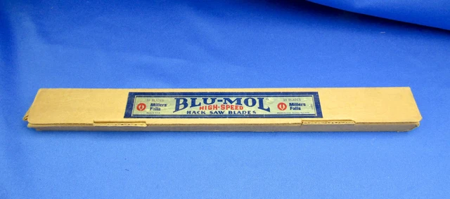 BLU-MOL VTG No.4410M HACKSAW BLADES 14"x1"X.050-10T Made In USA UNUSED COND.#6