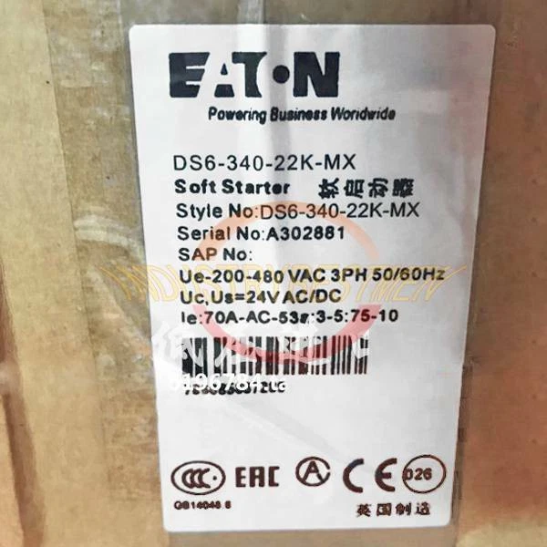 ONE NEW EATON DS6-340-22K-MX Soft Starter
