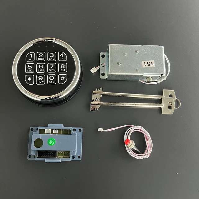 SOLENOID SAFE LOCK Replacement Electric Keypad Lock 14 Pin Cable & 2 ...