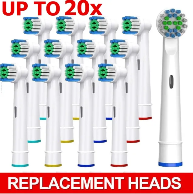 Up To 20pcs Electric Toothbrush Replacement Heads For Oral B Braun Models Series