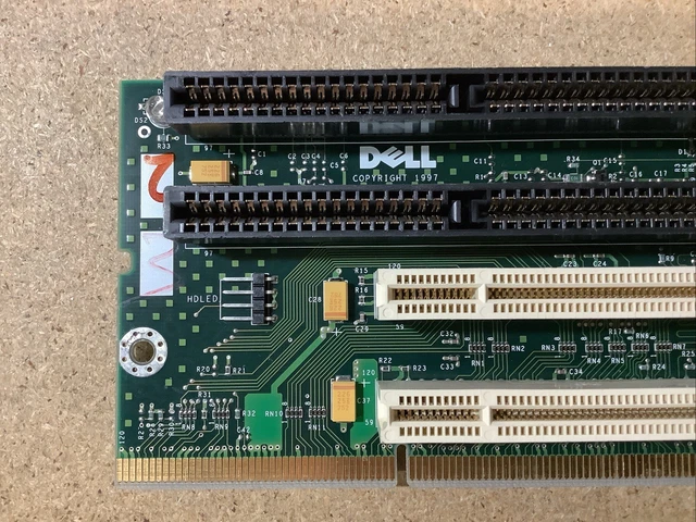 VINTAGE DELL ISA PCI Motherboard Riser Card 1997 Retro PC Upgrade ...