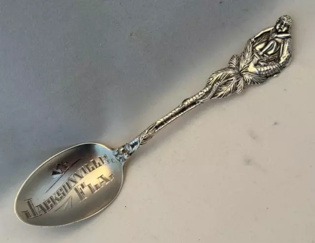 JACKSONVILLE, FLA. Sterling Souvenir Spoon Paye & Baker 5-1/4 Inch