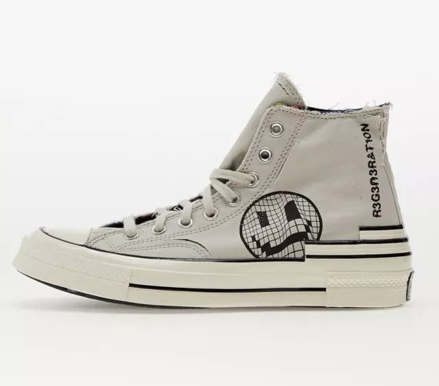 Converse Chuck 70 Trippy Heel All Star High Top Men's Canvas Shoes Size 12 BONE