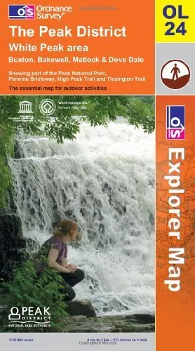 The Peak District (OS Explorer Map) by Ordnance Survey Sheet map, folded Book