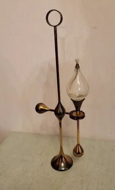 Freddie Andersen Design Öllampe Kerzenhalter Clear Drops, Vollmessing mit Glas
