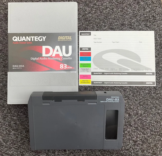 Quantegy U-Matic - Cassetta mastering audio digitale 83 minuti - DAU Ampex video n. S