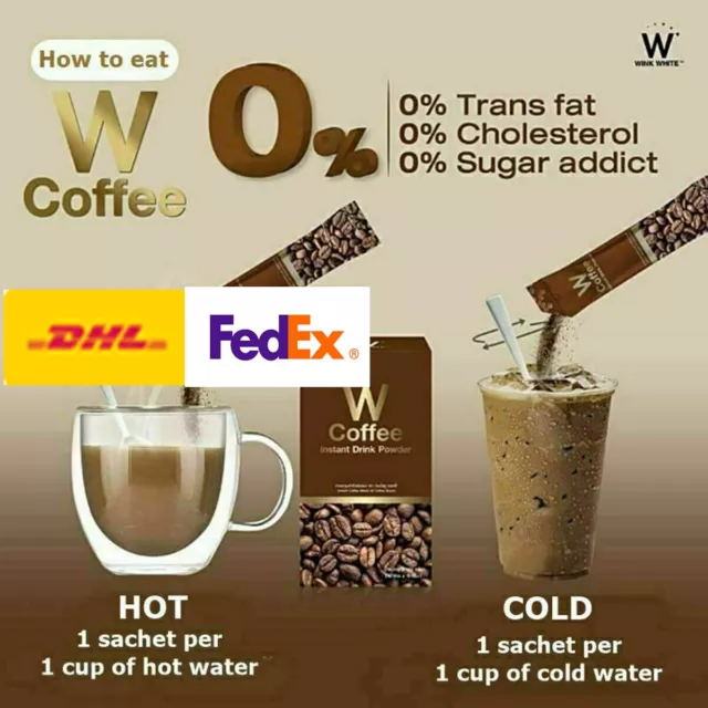 6 W Coffee Wink White instant drink healthy arabica coffee Weight Control