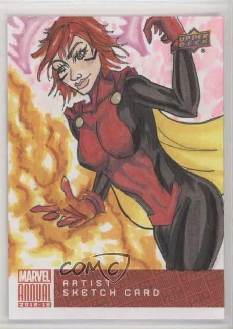 2018 Upper Deck Marvel Annual Sketch Cards 1/1 Phillip Bergquist #SKT Auto 0f1g