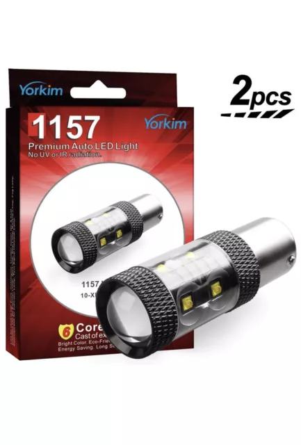 Yorkim Cree 1157 LED Light Bulbs for Brake Lights, Backup Reverse