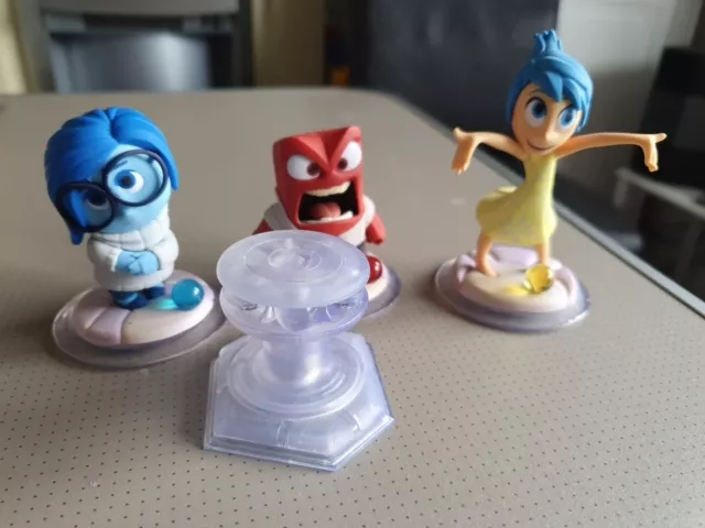 Disney Infinity Inside Out, 3x Figures & Crystal