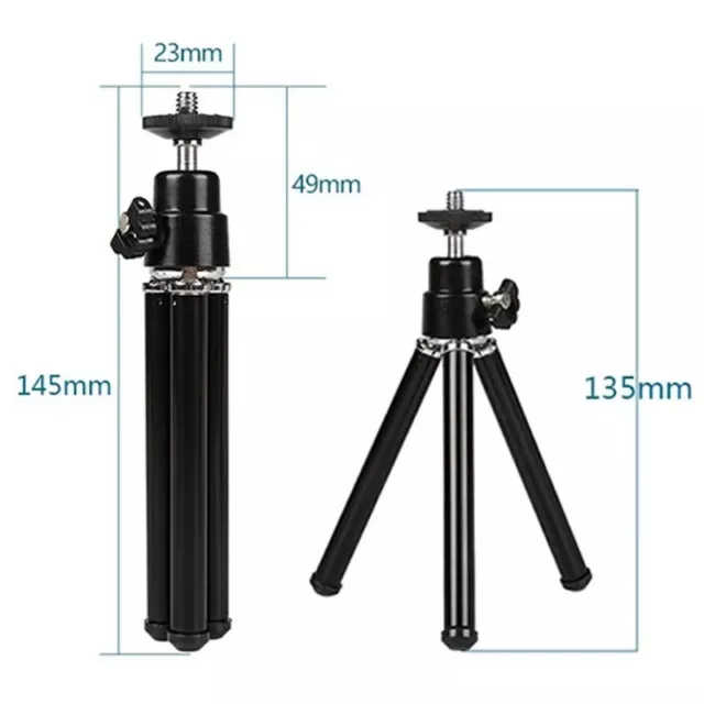 Mini Tabletop Travel Tripod for Photo Digital Camera Camcorder Adjustable Holder