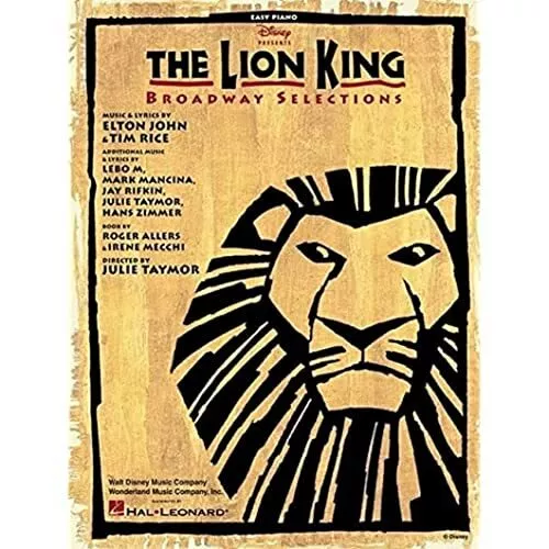 The Lion King Broadway Selections (Easy Pia..., VARIOUS