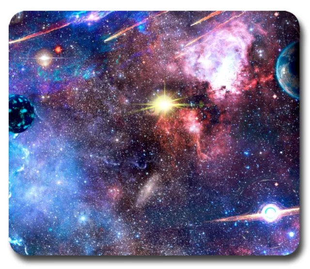 Galaxy Nebula Outer Space Stars Sun Planets ~ Mouse Pad / PC Mousepad ~Cool Gift