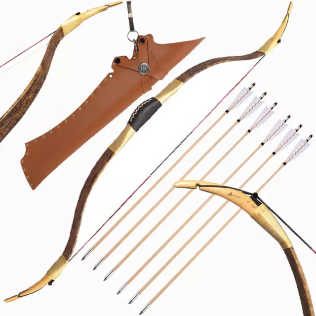 Archery Traditional Turkish Recurve Bow Handmade Horsebow 20-40lbs Hunting