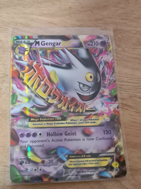 POKÉMON TCG MEGA Gengar EX Black Star Promos XY166 Shiny Holo Rare $15.00 -  PicClick