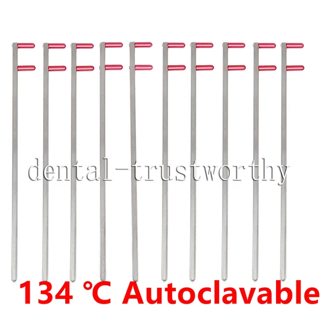 10Pcs DENTAL Bite Wing Indicator Metal Bar Arm -XCP RINN STYLE FPS 3000 - RED