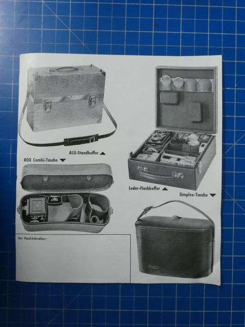 Simplex Taschen mit Stülpdeckel Brutto Preisliste Nr.362 H14489