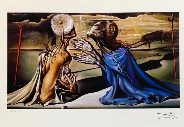 Salvador Dali TRISTAN & ISOLDE Facsimile Signed & Numbered Giclee Art 11" x 12"