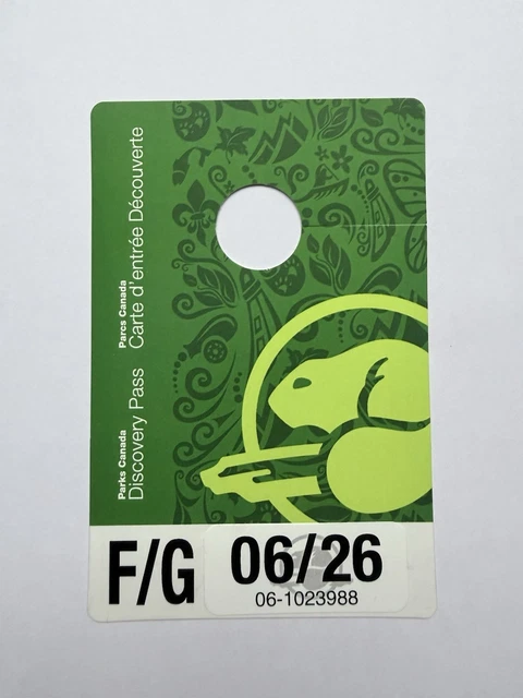 PARKS CANADA DISCOVERY Pass - Family Expiry O6/2026 Ticket £31.88
