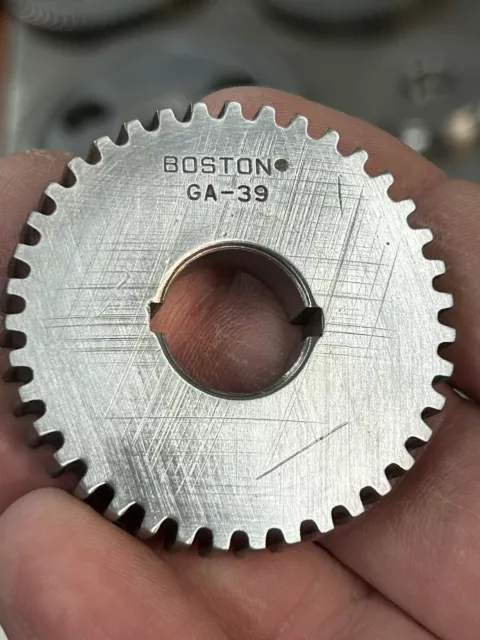 Qty 1 Boston Gear Ga39 Steel Change Gear 20 Pitch 39 Teeth 5/8” Bore