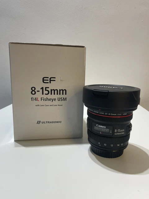 Canon ef 8-15mm f/4 L fisheye USM lens