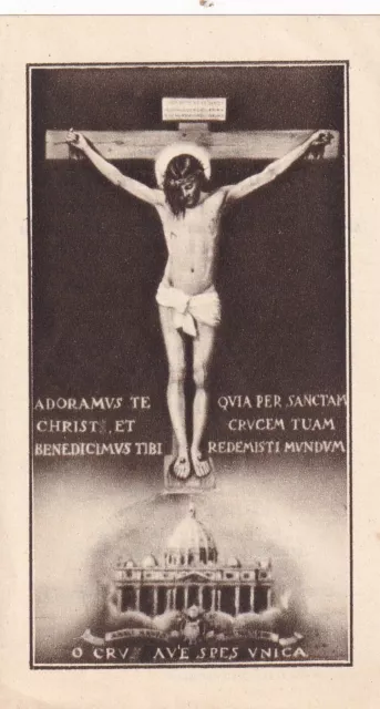 Santino Holy Card Antica Roncrio Bologna Preghiera Gesu Redentore 1933