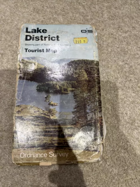 LAKE DISTRICT - ORDNANCE SURVEY TOURIST MAP 1982 edition