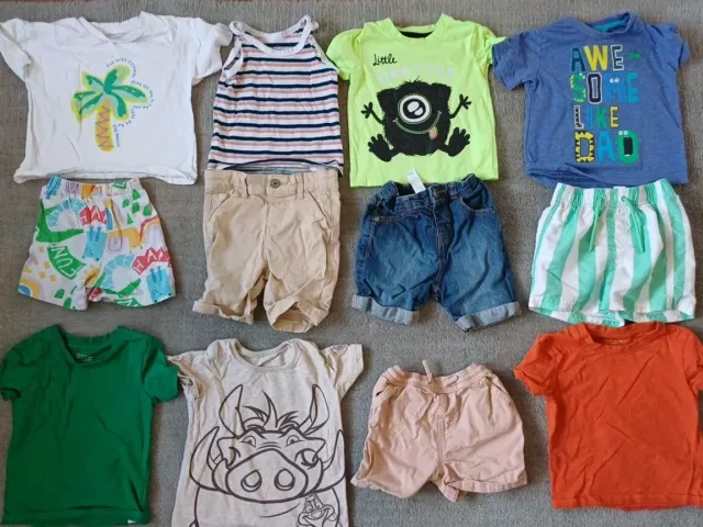 Massive Bundle Baby Boys 12-18 Months Clothes Spring Summer Holiday Mix & Match