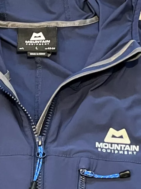 Mountain Equipment ECHO Hooded Jacket Mens LARGE Blue