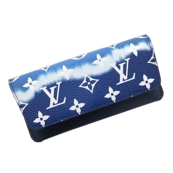 LOUIS VUITTON LV Escal Glasses Eyeglass Case Blue GI0474