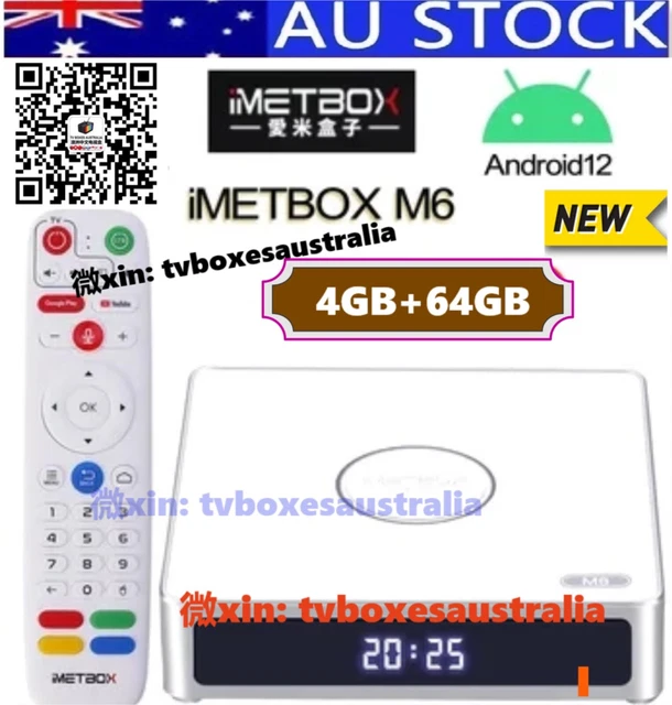 ✓澳洲现货最新2025 爱米电视盒子IMETBOX M6 TV Box無地區限制