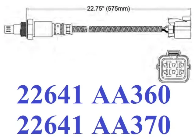 22641 AA360 AA180 AA370 FORESTER IMPREZA O2 OXYGEN SENSOR Liberty air fuel ratio